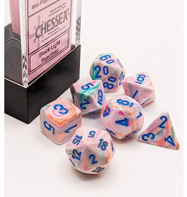 Chessex Festive Mini 7 Die Set Pop Art Blue