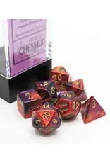 Chessex Gemini Mini 7 Die Set Purple Red Gold