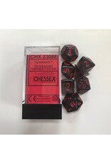 Chessex Chessex: 7CT Translucent Smoke & Red Polyhedral Dice Set