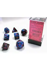 Chessex 7 Die Set - Gemini Black Starlight/Red