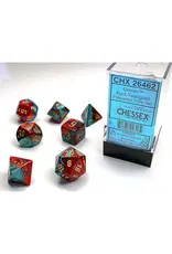 Chessex 7 Die Set - Gemini Red-Teal/Gold