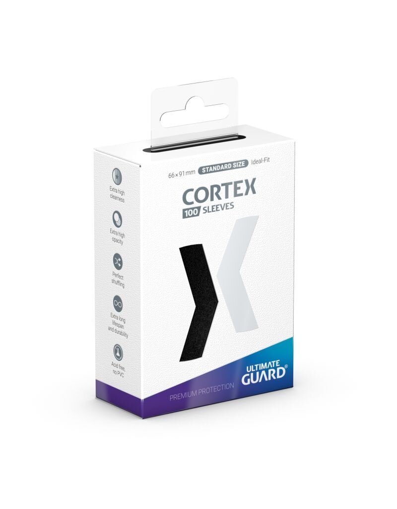 Ultimate Guard UGD Cortex Matte Black Deck Protector Sleeves 100ct