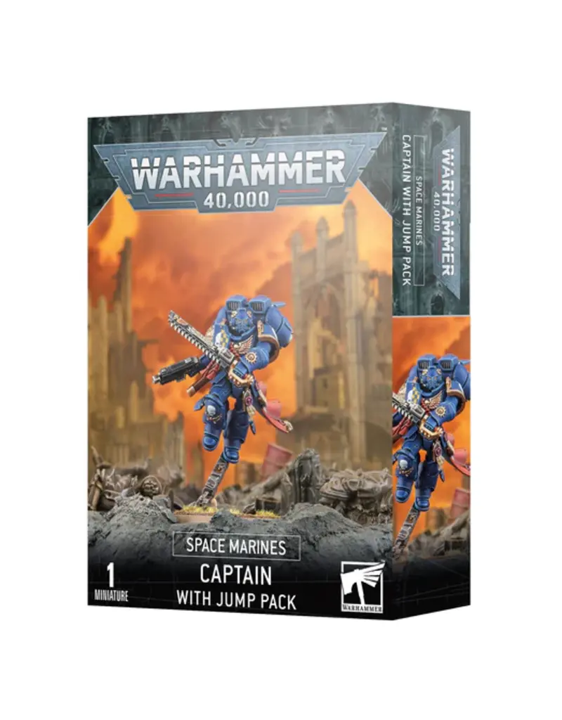 Games Workshop WH40k Space Marines Captain w/ Jump Pack