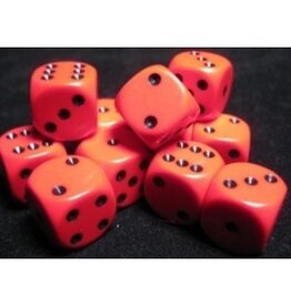 Chessex D6 Block - 16mm - Opaque Red/Black
