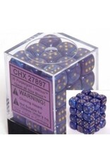 Chessex D6 Block - 12mm - Lustrous Purple/Gold