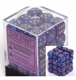 Chessex D6 Block - 12mm - Lustrous Purple/Gold