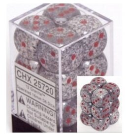 Chessex D6 Block - 16mm - Speckled Granite