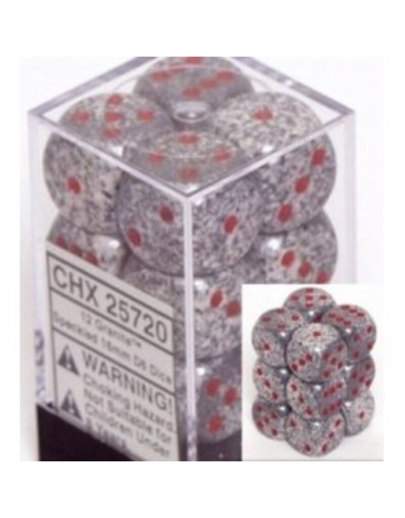 Chessex D6 Block - 16mm - Speckled Granite