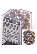 Chessex D6 Block - 16mm - Gemini Copper/Steel