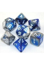 Chessex 7 Die Set - Gemini Blue/Steel