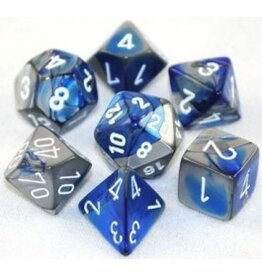 Chessex 7 Die Set - Gemini Blue/Steel