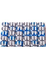 Chessex D6 Block - 12mm - Gemini Blue/Steel