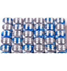 Chessex D6 Block - 12mm - Gemini Blue/Steel