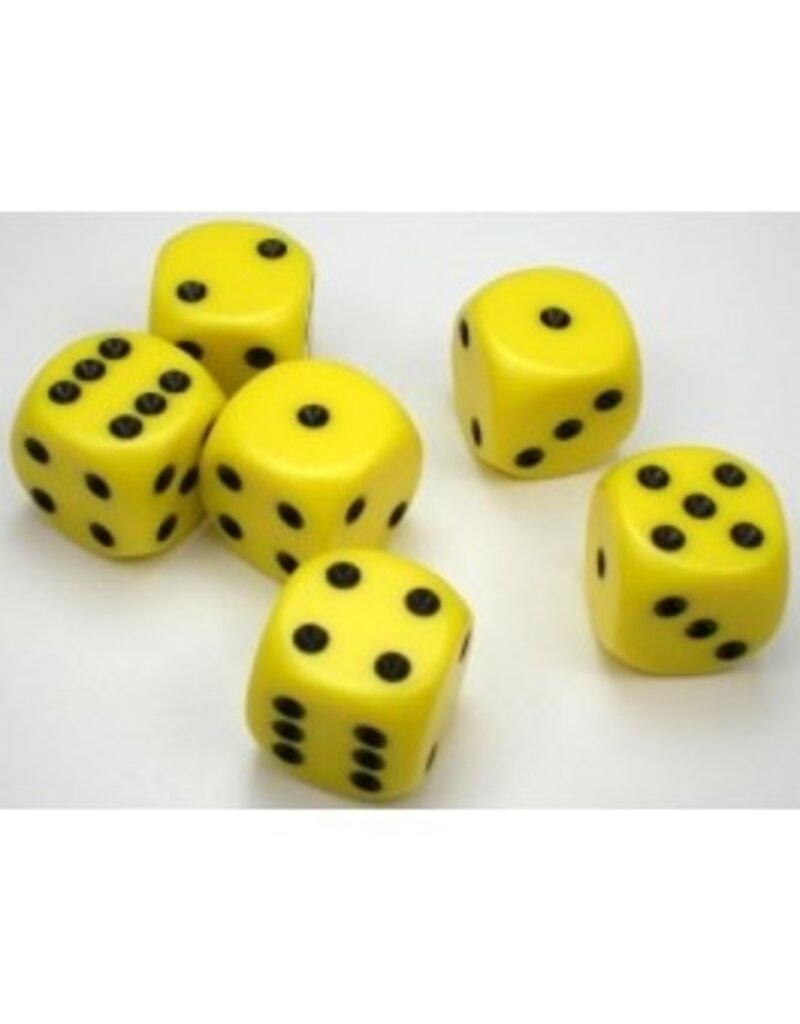 Chessex Chessex: Opaque 16Mm D6 Yellow/Black