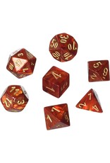Chessex 7 Die Set - Scarab Scarlet/gold