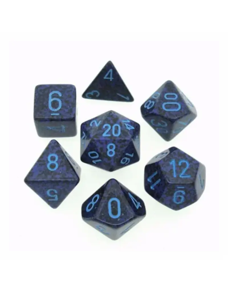 Chessex 7-Die Set - Speckled Cobalt-Blue