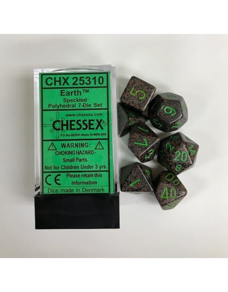 Chessex 7 Die Set - Speckled Earth