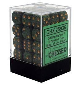 Chessex D6 Block - 12mm - Speckled Golden Recon