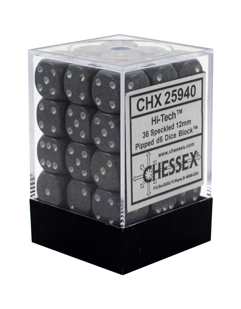 Chessex D6 Block - 12mm - Speckled Hi-Tech