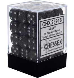 Chessex D6 Block - 12mm - Speckled Ninja