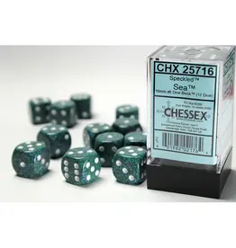Chessex D6 Block - 16mm - Speckled Sea