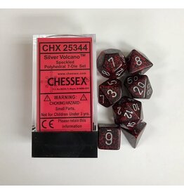 Chessex 7 Die Set - Speckled Silver Volcano