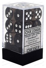 Chessex D6 Block - 16mm - Translucent Smoke