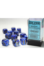 Chessex D6 Block - 16mm - Vortex Blue/Gold