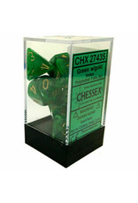 Chessex 7 Die Set - Vortex Green/Gold