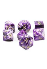 Chessex 7 Die Set - Vortex Purple/Gold