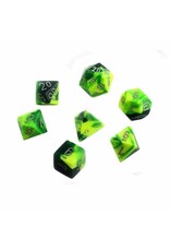 Chessex 7 Die Set - Gemini Green-Yellow/Silver