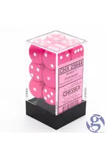 Chessex D6 Block - 16mm - Opaque Pink/White
