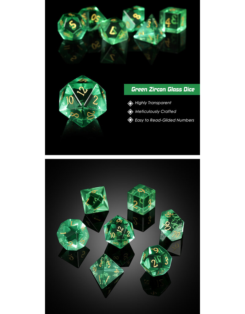georgetown hobbies 7 Dye Set - Glass Emerald Zircon