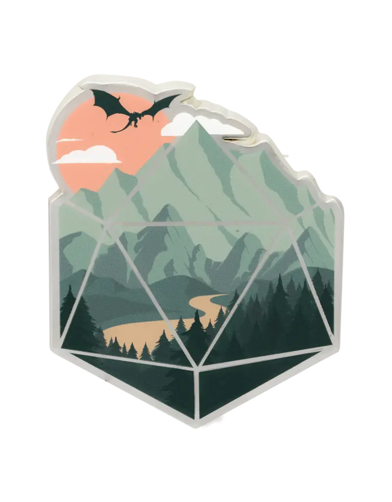 Scenic D20 Enamel Pin