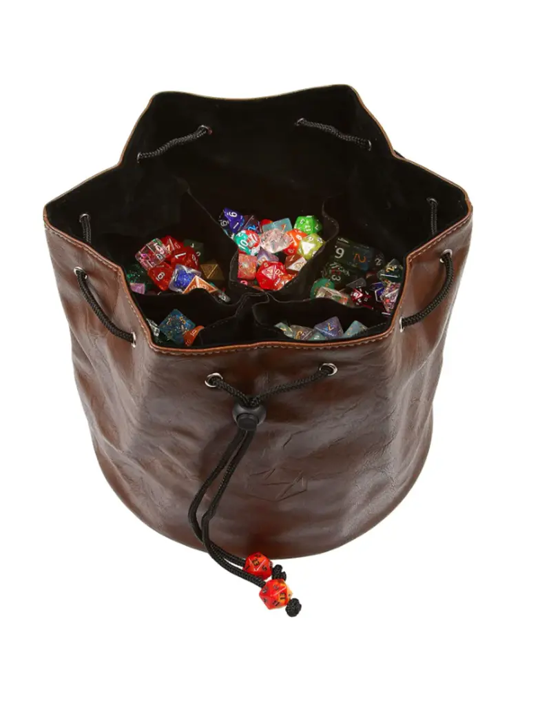 forged gaming Forged Pouch of the Endless Hoard Dice Bag - Brown Black