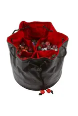 forged gaming Forged Pouch of the Endless Hoard Dice Bag - Black Red