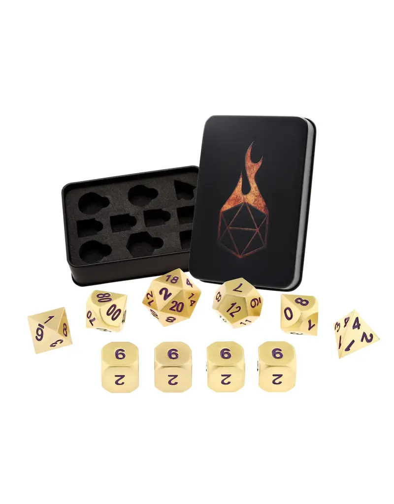 forged gaming Forged Royal Gold Set 10 Metal Dice
