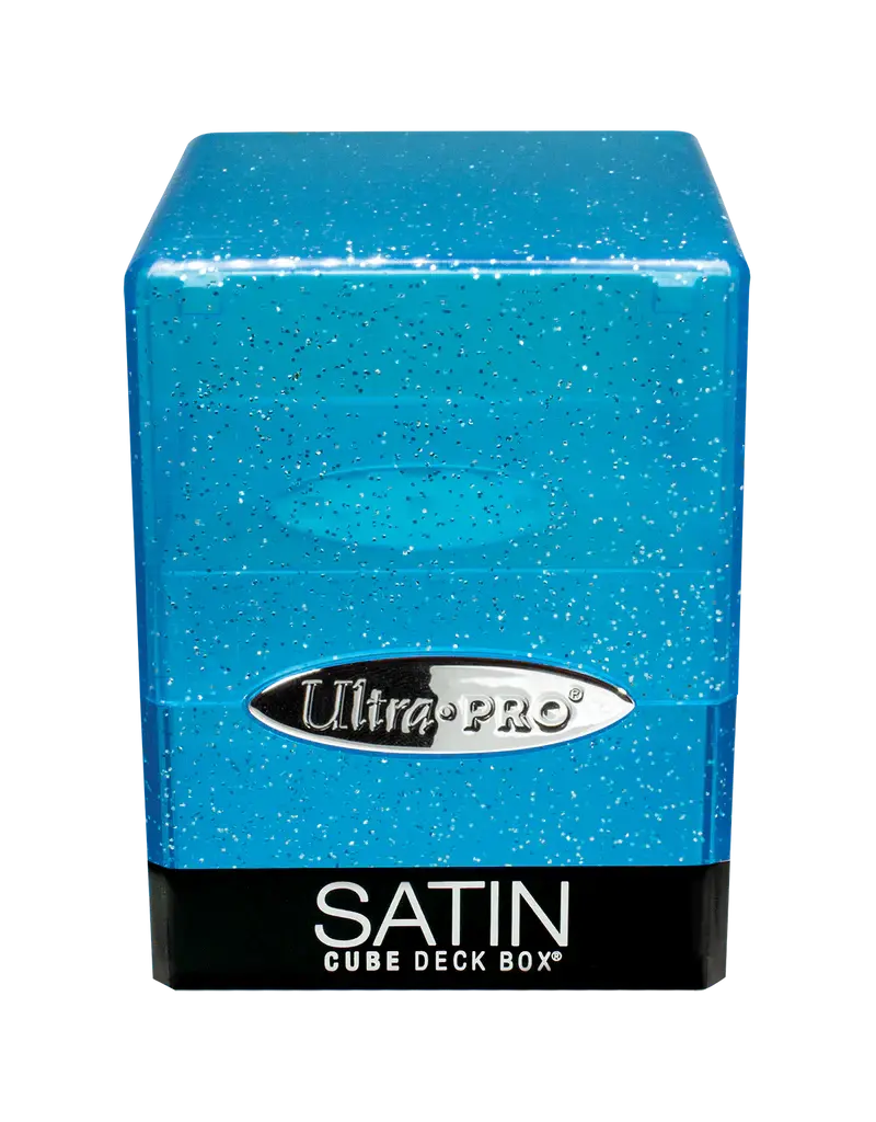Ultra Pro UP Satin SPARKLY BLUE Cube Deck Box
