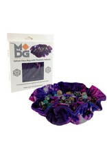 Velvet Compartment Dice Bag with Pockets: Nebula