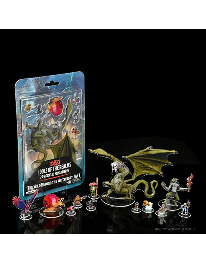 Wizkids D&D Icons of the Realms 2D Acrylic Miniatures The Wild Beyond Witchlight Set 1