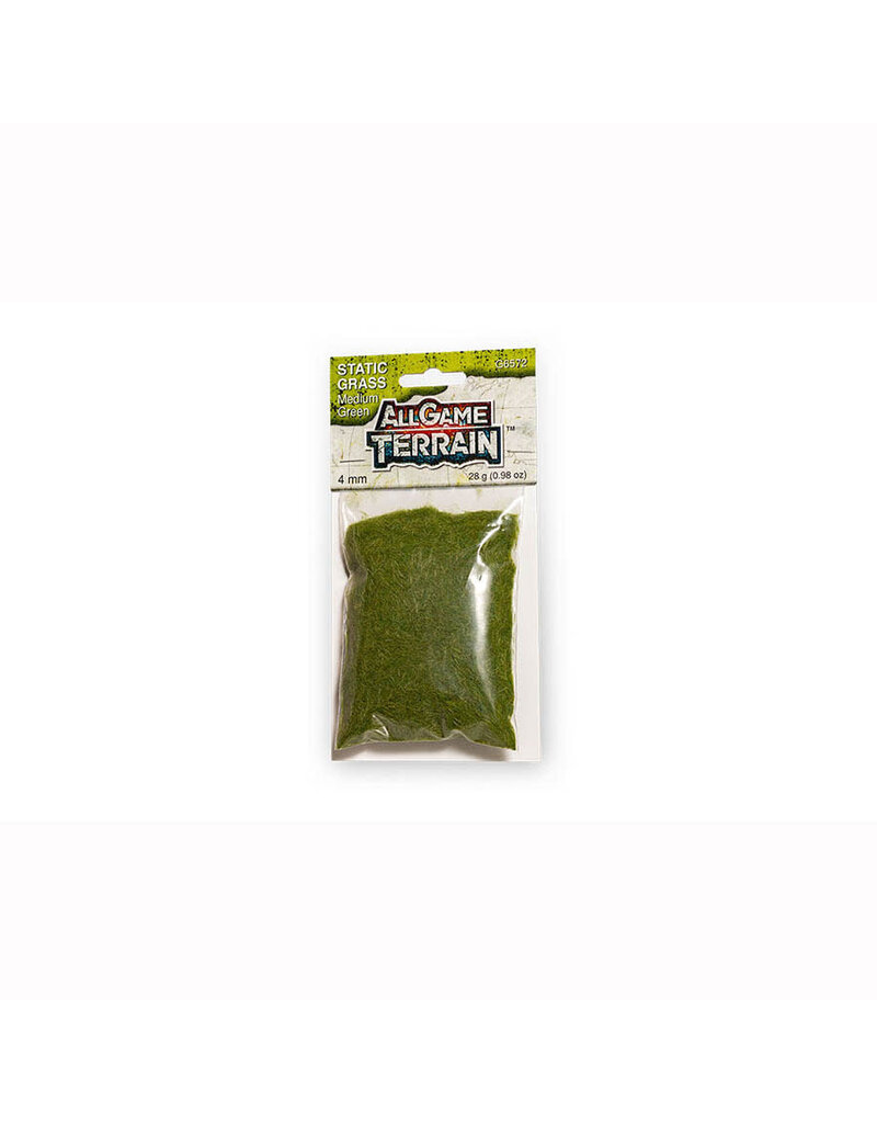 Woodland Scenics All Game Terrain 4mm Medium Green Static Grass