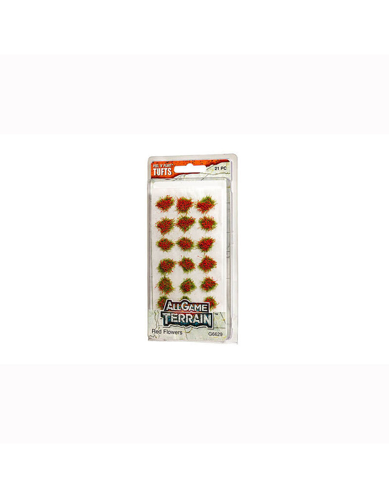 Woodland Scenics All Game Terrain Red Flower Tufts