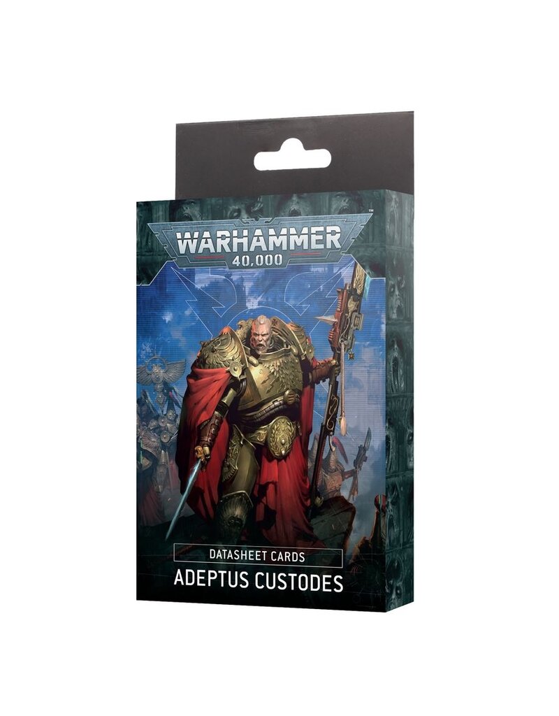 Games Workshop WH40k Adeptus Custodes Datasheet Cards