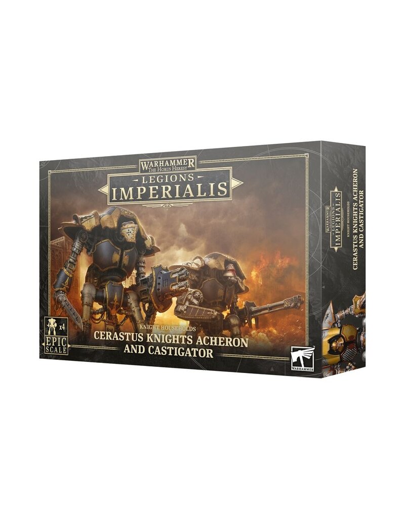 Games Workshop Legions Imperialis Knight Households Cerastus Knights Acheron and Castigator