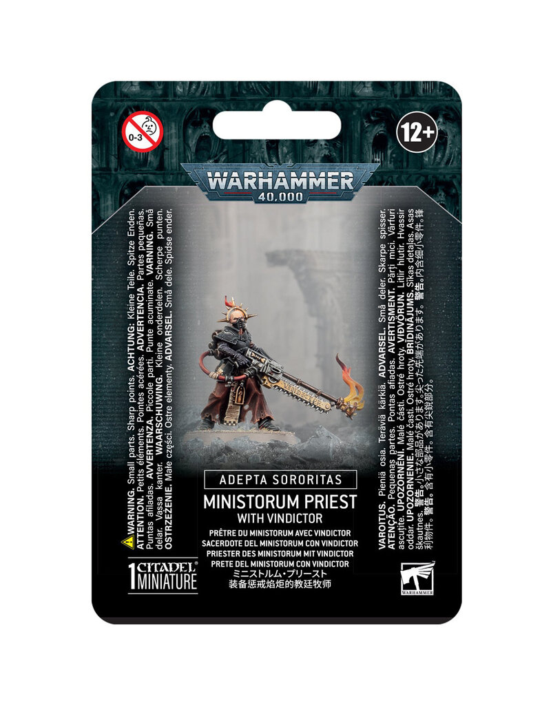 Games Workshop WH40k Adepta Sororitas: Ministorum Priest with Vindictor