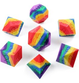 georgetown hobbies Silicone Dice Set (7pcs) [Rainbow]