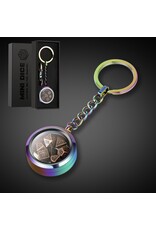 Mini Metal Dice Set Keychain [Iridescence]