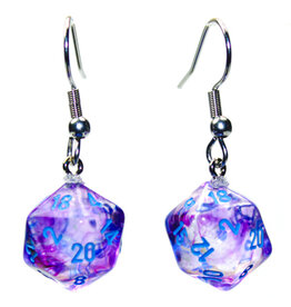Chessex Chessex Hook Earrings Nebula Nocturnal/blue