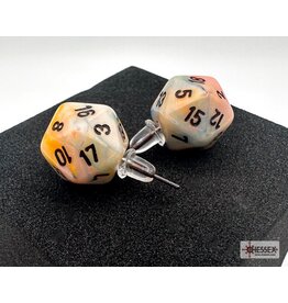 Chessex Chessex Stud Earrings Festive Circus/black