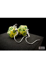 Chessex Chessex Hook Earrings Marble Green/dark green